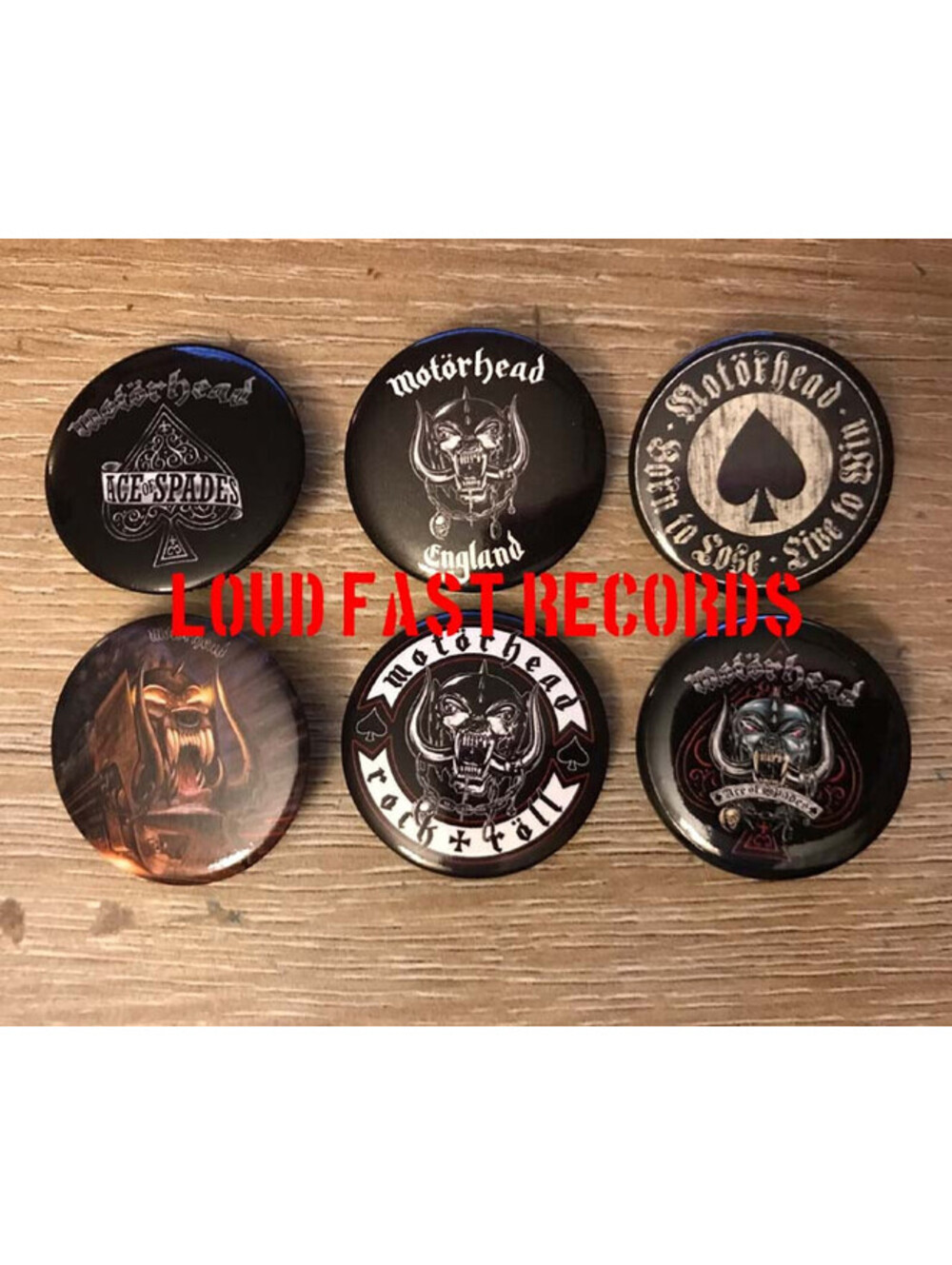 MOTORHEAD LAPEL PIN BADGE BUTTON LOT OF 6 METAL PINS official licensed